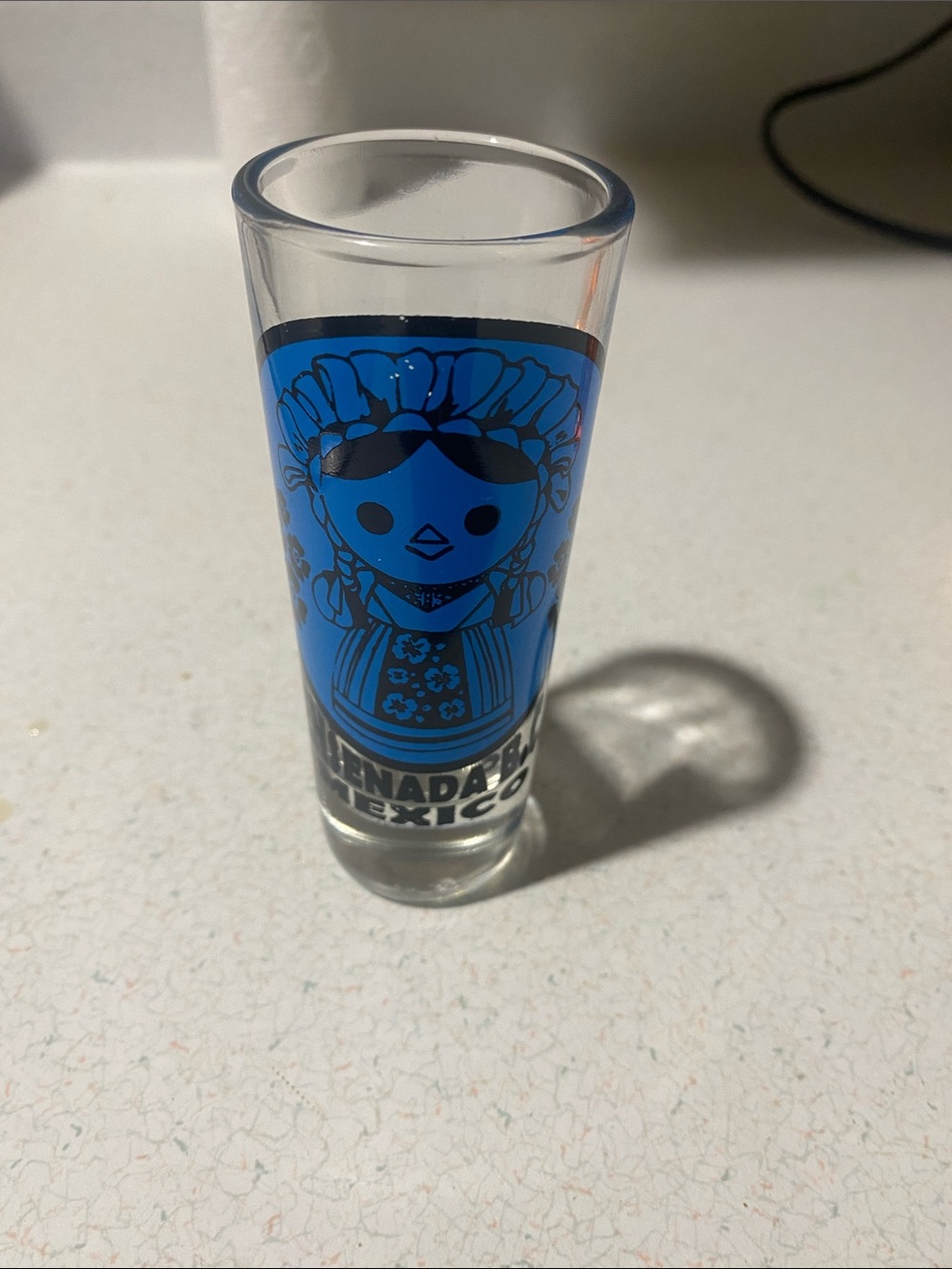 Blue Mexican Souvenir Shot Glass
